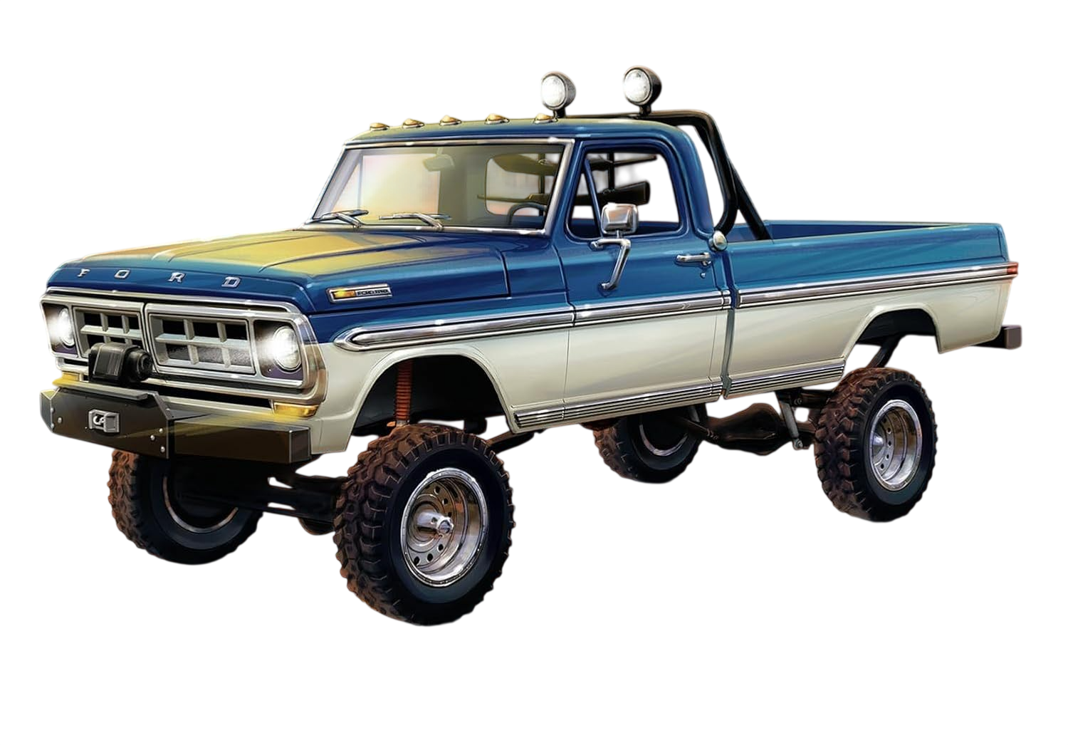 1/25 1971 Ford F-250 Custom 4x4 Pickup by Aurora